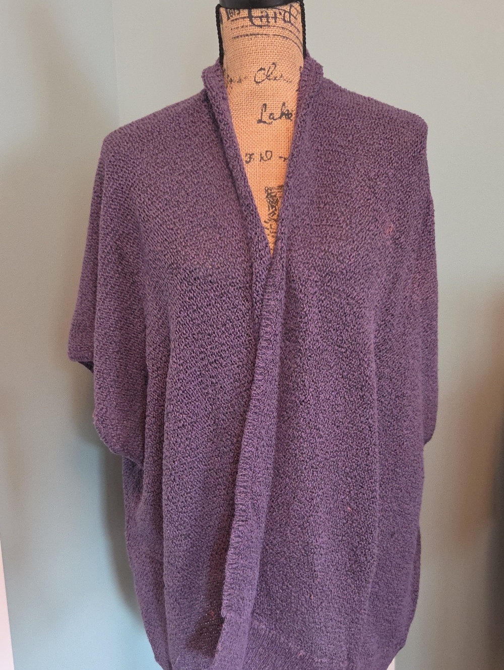 COMMUNITY Cozy Purple Open-Front Women’s Sweater
